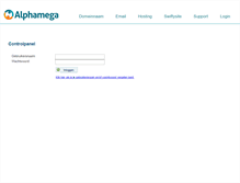 Tablet Screenshot of controlpanel.alphamegahosting.com